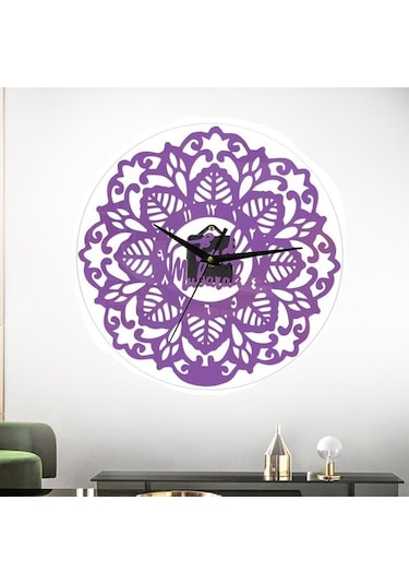 Pazly Suntek Saatler Saati Mor1-300x300x4mm Mor1 Livingroom Kuvars İslami Duvar Gg Çok Renkli