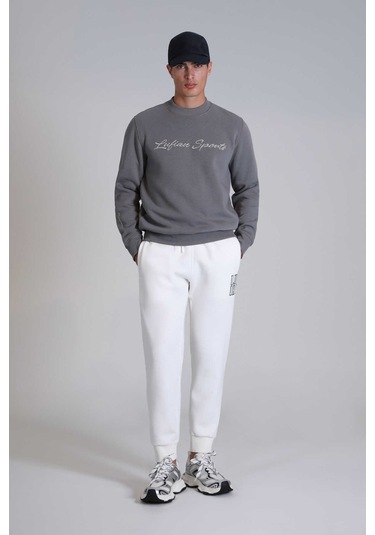 Lufian Erkek Loved Sweatshirt 112030137 Kum Kum