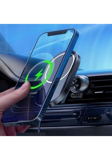 Buffer 15w Mıknatıslı Takılabilen Hızlı Şarj Tüm Cihaz Ve Araçlara Uyumlu Araç İçi Şarj Cihazı -m11