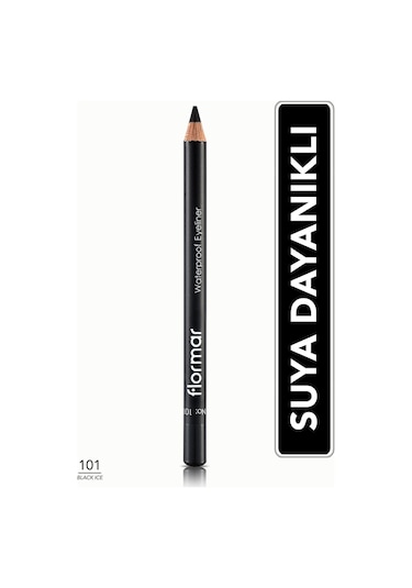 Flormar Waterproof Eyeliner Suya Dayanıklı Kajal Göz Kalemi 101 Black Ice