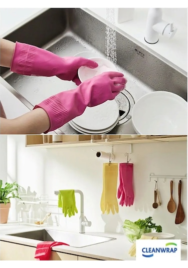 Ev İşleri Eldivenleri 3 Çift L 94657248