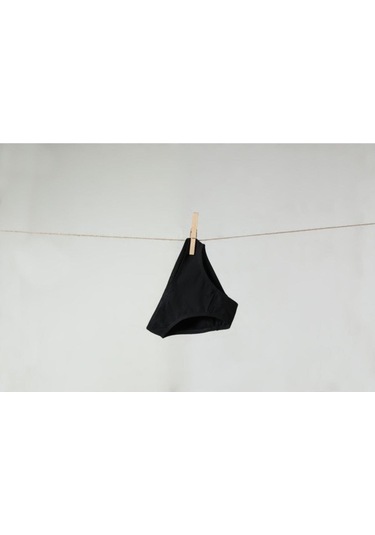 Blackspade 1195 Kız Çocuk 2 Li Organik Siyah Slip Külot