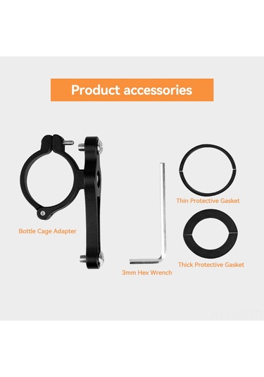 Xiyyadms Alüminyum Bisiklet Su Şişesi Tutucu Adaptörü - Tek Vida Sabitlenme - Sürtünmelere Dayanıklı - Gümüş Renk