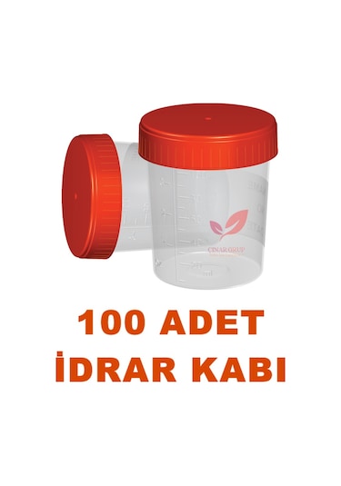 Plastik İdrar Numune Kabı Aseptik Poşetli Steril Beheri 100 ML 100 Adet