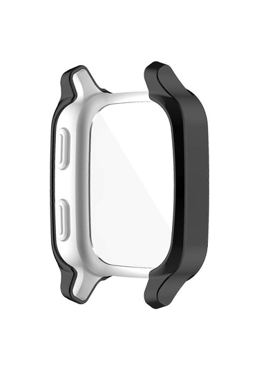 Garmin Venu Sq İçin Temperli Cam Ekran Koruyuculu Koruyucu Tampon Kılıf, Sert Koruyucu Kılıf