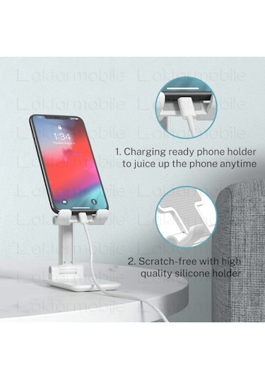 Masa Üstü Telefon Standı Tablet Tutucu Ayarlanabilir Yükseklik