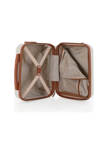 Mçs Polipropilen 3lü Valiz Seti Orta & Kabin & Makyaj V374 S24sy1000080-set 11139 Kemik/kahverengi Kemik - Kahverengi