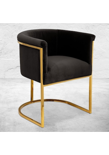 Modern Metal Berjer Siyah