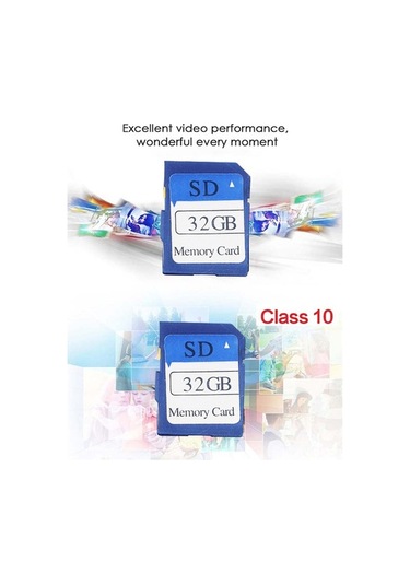Tongxida Kamera Ve Kameralar İçin 32gb Hızlı Sd Kart - Full Hd Video Ve Hareketli Konular İçin Dayanıklı Mavi Sd109