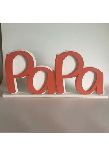 Hfambition Baba Günü İçin Ahşap Dad Fotoğraf Çerçevesi - 38x10.8x5cm, 2 Fotoğraf Yeri, Dayanıklı Ve Şık Tasarım