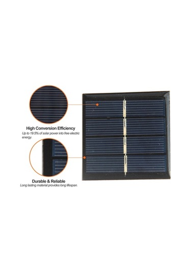 Pazly 0.45w 2v 225ma Polikristal Silikon Mini Güneş Paneli, Taşınabilir Şarj, Kamp, Bahçe Aydınlatması İçin Uygun