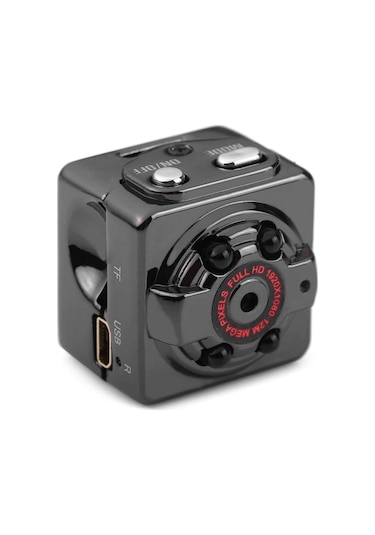 Suofeng Küçük Hareket Kamerası Sq11 - 1080p Full Hd, Geniş Açı, Hareket Algılama, 100 Dakika Pil Ömrü Kırmızı