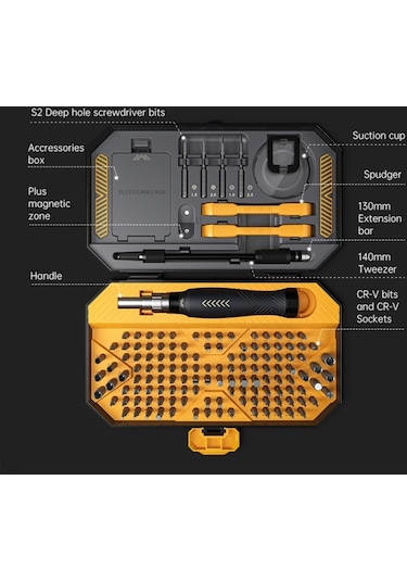 Jakemy Jm-8183 145 İn 1 Manuel Çok Amaçlı Alet Tornavida Seti