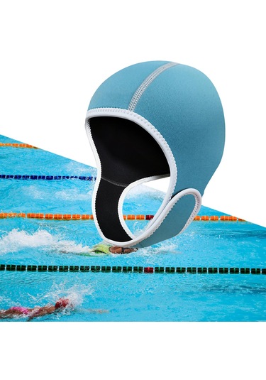 Suntek Scuba Diving Hood 2mm Neopren Dalış Wetsuit Sörf Mavi Mavi