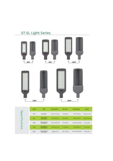 Dls 50 W Dış Mekan Led Yol Sokak Armatür
