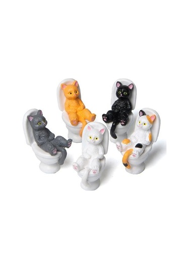 Siyah Güzellik Kedi Heykeli Komik Hafif İlham Verdi