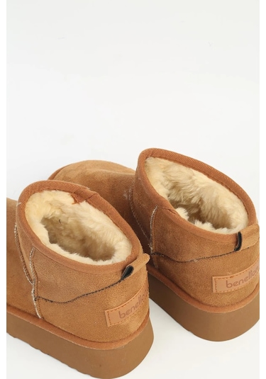 Benetton Kadın Taba Bot Bn50142-002 Taba