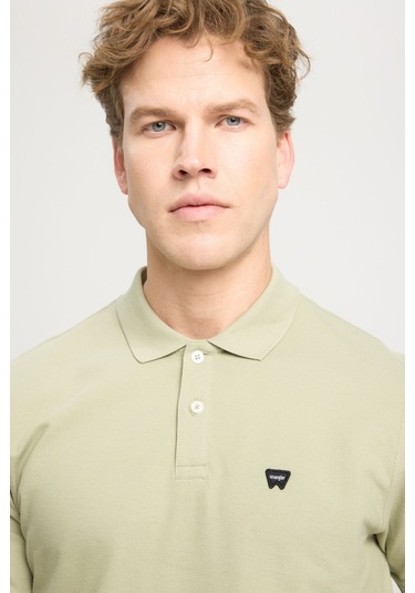 Regular Fit Normal Kesim Polo Yaka %100 Pamuk Ada Çayı Tişört W7D5K4XX2T37Y Yeşil
