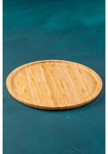 Bambu Yuvarlak Tabak - 30 Cm