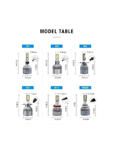 Apexi Yüksek Kalite H3 Beyaz Led Xenon Far Ampulü Şimşek Etkili