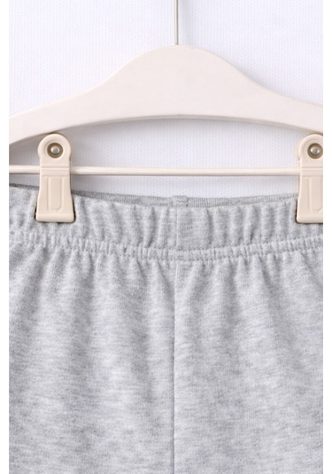 For My Baby Basic Bebek Şortlu Takım Gri