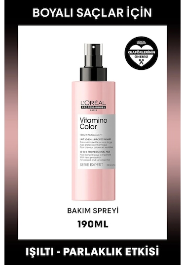 L'Oréal Professionnel Serie Expert Vitamino Color Boyalı Saçlara 10 Etkili Saç Bakım Spreyi 190 ML