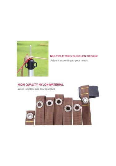 Pazly 3 Metre Naylon Çadır İpi - Siyah/kırmızı/ordu Yeşili/kahverengi - 2 Cm Genişlik - 200 Gr Paket Haki