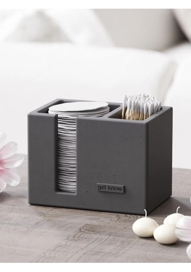 Getknow Home Beton Pamuklu Diskler İçin Kap 269943197 Siyah