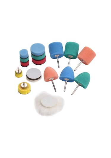 Lemestar Mini Cilalama Pedleri 16 Parça Araba Tekerlek Far Küçük Alan Parlatma Aletleri,çok Renkli