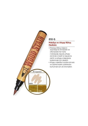 Marvy Wood Stain Ahşap Mobilya Rötuş Kalemi Selvi Cypress