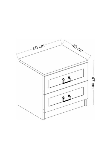 Kale Komodin Eskitme Beyaz