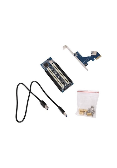 Venturemart Pcı-e - Pcı Adaptör Kartı Pcıe - 2 Pcı Yuvası Desteği Yakalama Kartı Altın Vergi Kartı Ses