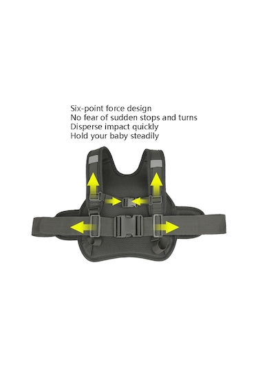 Cbtx Global MTBD1063 Çocuk Elektrikli Motosiklet Emniyet Kemeri Siyah