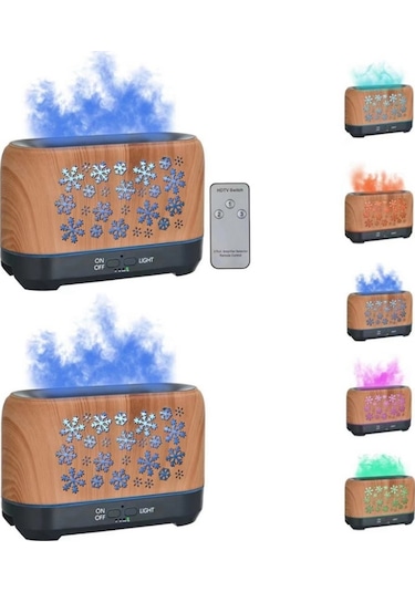 Ana Sayfa Renkli Simülasyon Alev Tütsü Füme Lamba Nemlendirici, Model:uzaktan Kumandasız Abd Tak