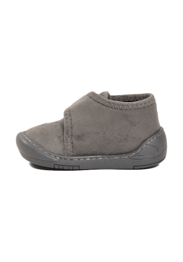 Ayakmod Gri Süet Cırtlı Bebek Panduf Ba&ba 058989 B Gri