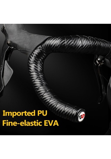 Novahub Karbon Fiber Eldiven Şeridi Deseni Eva Pu Şeridi Pratik Darbe Dayanıklılığı Sönümleme Anti-vibrasyon Bar Şeridi Kayışı Yol Bisikleti İçin