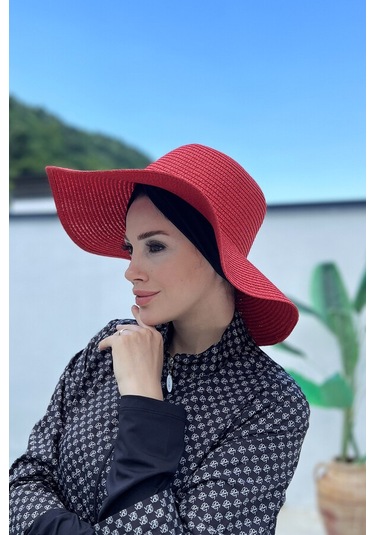 Remsa Mayo Hasır Şapka Kırmızı Rş-64 Kırmızı