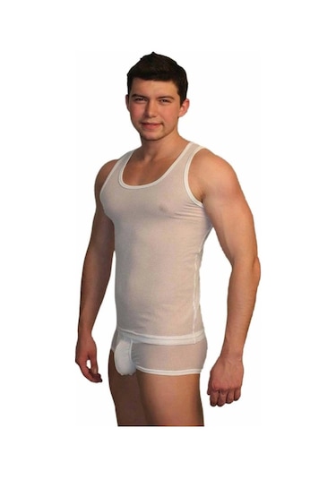 Transparan Erkek Atlet 2310 Siyah