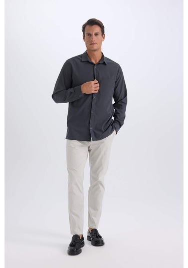 DeFacto %100 Pamuk Yazlık Jogger Chino Pantolon Beli Bağcıklı Cepli Düz Paça Z9933AZ25SPGR94