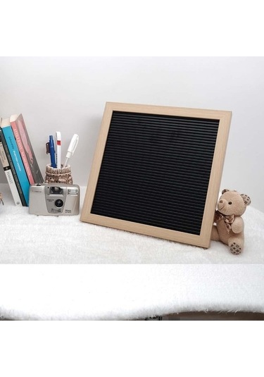 Değiştirilebilir Ahşap Görünümlü Yazı Panosu Mesaj Tahtası