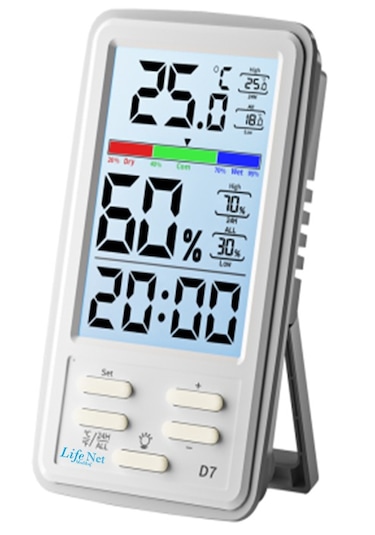 Life Net Medikal Dijital Termometre Isı Ve Nem Ölçer D7