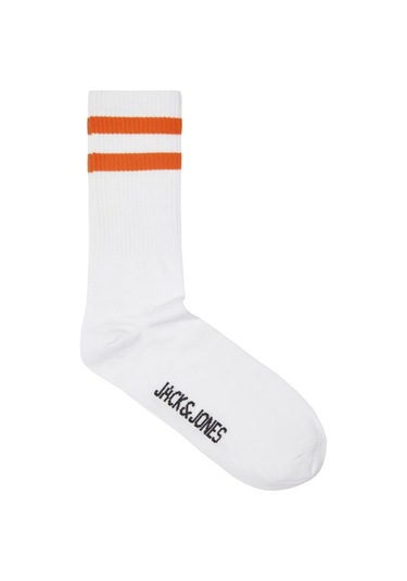 Jack & Jones Jackayden Tennis Sock Erkek Çorap-27394 - Turuncu Beyaz - Turuncu