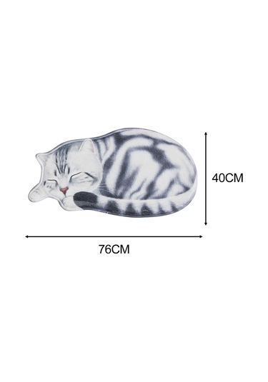 Suntek Magideal Uyuyan Kedi Kaymaz Dekoratif Paspas