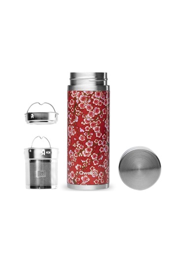 Qwetch Qt5176 Çiçek Desenli Isı Yalıtımlı 400 ML Termos - K