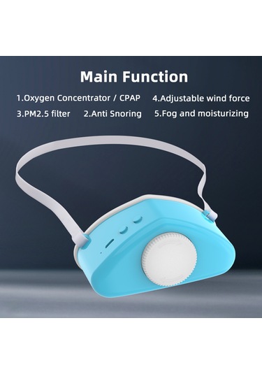 Hangfox Akıllı Solunum Nefes Engeli Giderici - Elektrikli Buharlandırabilen Uyku Kalitesi Artırıcı Beyaz