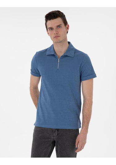 Pierre Cardin Erkek Mavi Tişört 50302586-vr036 Mavi