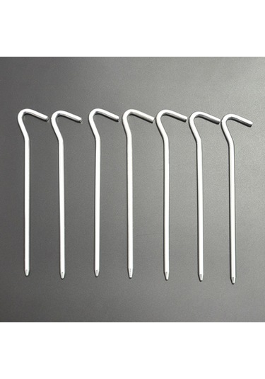 Xindoker 10 Adet 18cm Alüminyum Çadır Çivi Seti - Kamp Tente Ve Gölgelikler İçin Rüzgar Teli Aksesuarı