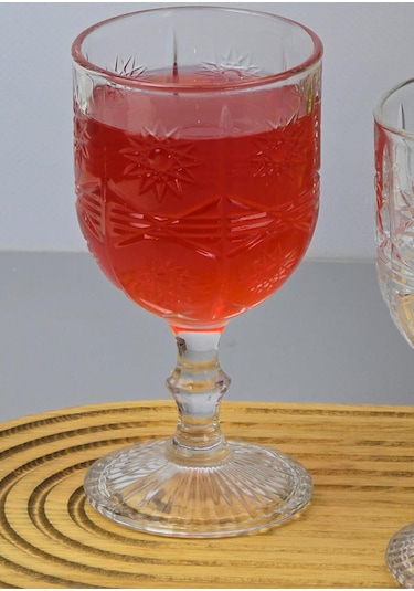 Cairo Cam Bardak Seti - 6lı Cam Kadeh Takımı - 250 Ml