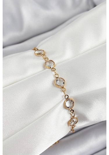 Dodes Dodes Pirinç Gold Renk Zirkon Taşlı Kadın Bileklik Tg27bb8082 Çok Renkli