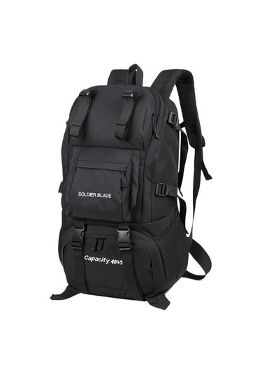 Silkroadselect Erkek Seyahat Dağcılık Gelişmiş Hafif Sırt Çantası 7tmq43 Siyah